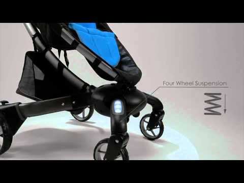 4 Moms Origami Power Folding Stroller