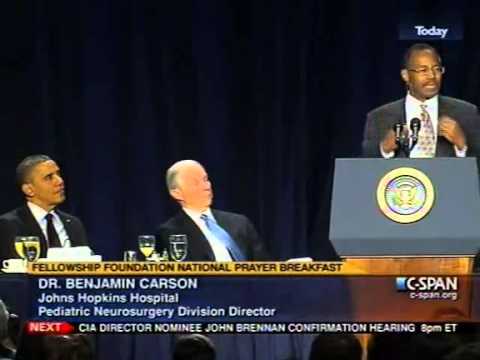 Obama Lectured by Dr. Benjamin Carson