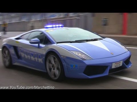 Lamborghini Gallardo LP560-4 Police Car in Action