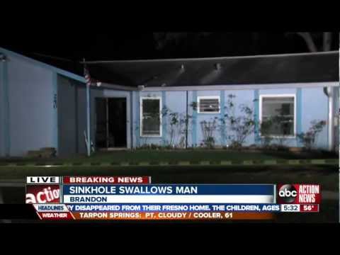 Man Swallowed By Sinkhole