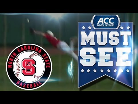 NC State CF Brett Williams Incredible Diving Catch